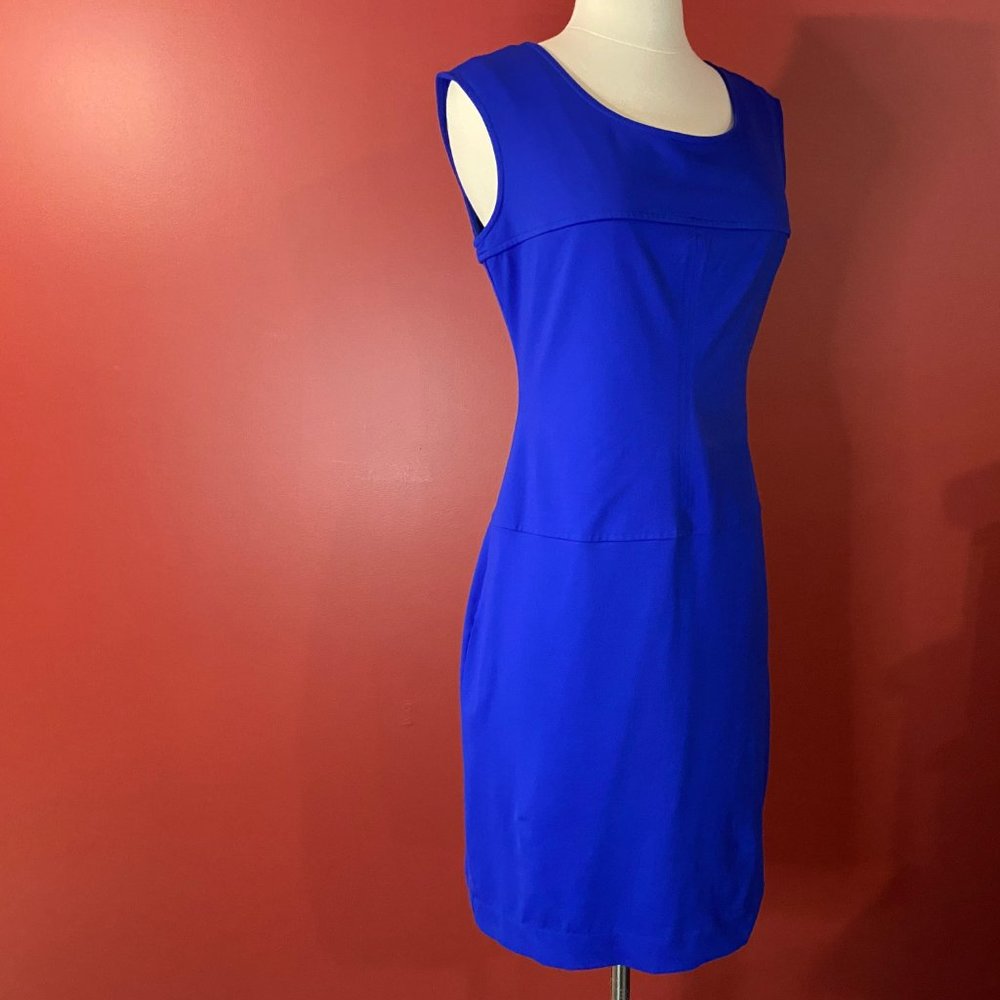 Lucy & Laurel Women's Blue Stretch Dress - Size Medium
